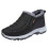 Women's Sheepskin-Lined Snow Boots Black Size 8.5 1