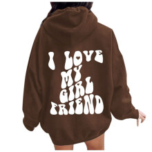 Oversized Hoodie for Women Coffee XXXXL