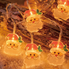 Warm White LED Christmas String Lights 5ft 10LED Battery