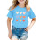 Girls Knot Tunic Top Blue Size 150 1