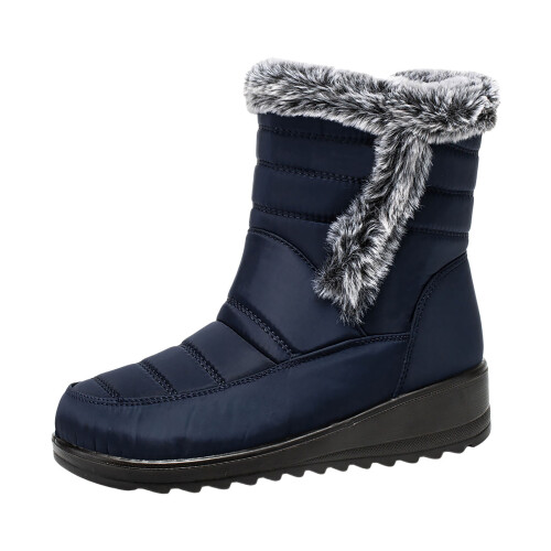 Women's Winter Snow Boots Blue Size 9