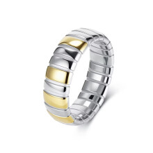 Stainless Steel Ring for Men and Women Silver Gold Size 8