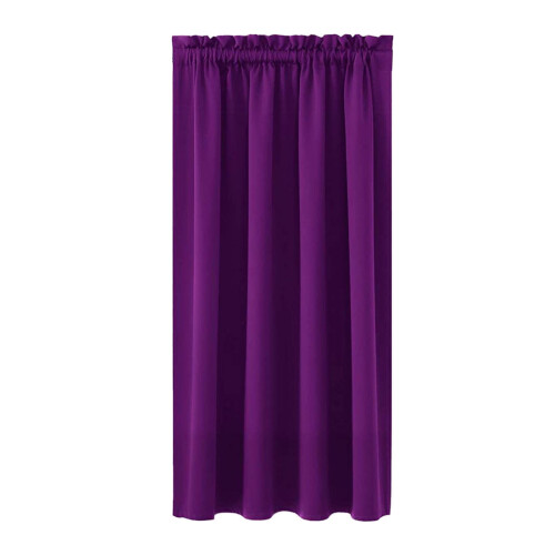 Solid Heat Insulation Curtain Purple 63"x38"