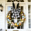 Easter Bunny Ear Bow Ornament Black 16x8 Inch 1