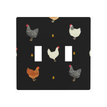 Wall Plate Light Switch Cover Chicken Egg Rooster Pattern