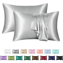 Silk Pillowcase for Hair and Skin 1 Pair 20x26 Inch