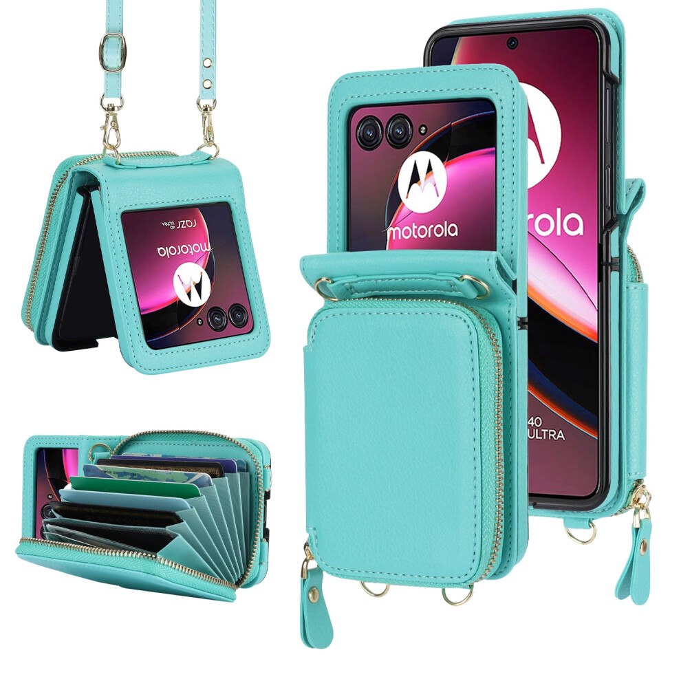 Motorola Razr 2024 Crossbody Wallet Case Pu Leather 9180435765338
