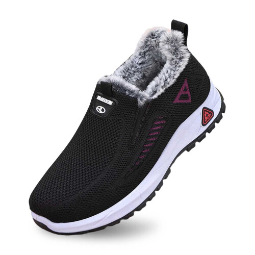 Women's Slip-On Snow Boots Black Size 6.5