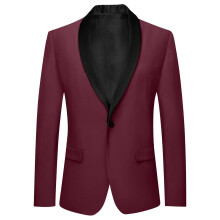 Boys Formal Jacket Solid Color Slim Fit Winter Coat for