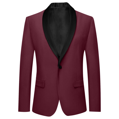 Boys Formal Jacket Solid Color Slim Fit Winter Coat for