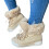 Women's Snow Boots Beige Size 7 1