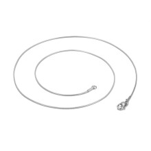 Stainless Steel Snake Bone Necklace for Men and Women 1mm