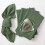 Green Cotton Cloth Napkins 40x40cm 4-Pack 1