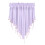 Solid Color Triangle Valance 52x24 inch Rod Pocket 1