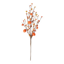 17 inch Artificial Fall Berry Stems with Orange Pumpkin