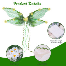 Thin Cicada Wing Costume Accessory Adjustable Set