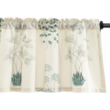 Herbs Printed Window Valance Rod Pocket 52 x 18 Inches