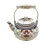Vintage Enamel Tea Kettle Floral Pattern 84 oz 1
