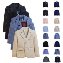Boys Suit Jacket Casual Long Sleeve Button-Up Winter Blazer