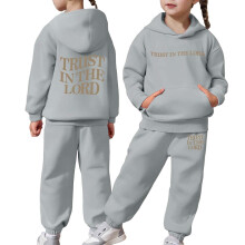 Girls Floral Graphic Tracksuit Set Grey Size 3-4 Years