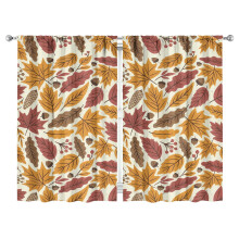 Kitchen Curtains Fall Harvest Plaid Pumpkins Sunflower