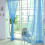 Sheer Leaf Pattern Tulle Curtain Panels Light Filtering 1
