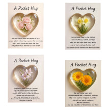 Valentine's Day Home Decor Gift Card with Floral Pocket
