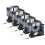DYMO 18488 Label Tape Black on White 5 Pack 1