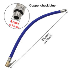 Car Tire Inflator Hose Adapter Blue 9.5 mm