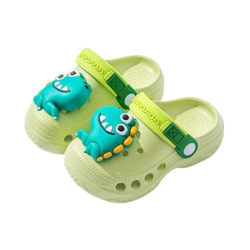 Dinosaur Garden Clogs Light Green Size 9-9.5 Toddler