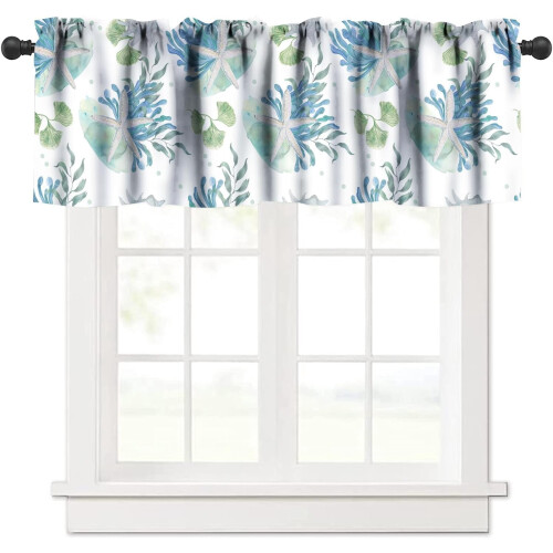 Nautical Valances Ocean Theme Seashell Coral Thermal