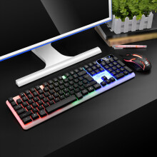RGB Gaming Keyboard and Mouse Combo 104-Key Wired