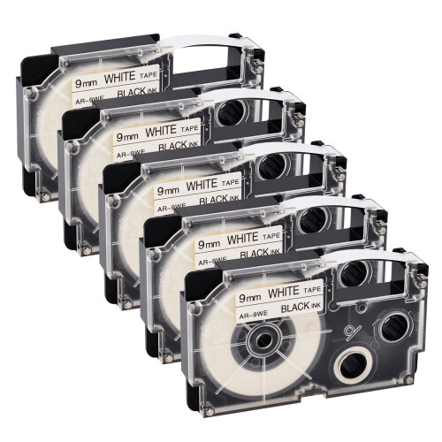 Label Tape Compatible with KL-Series Printers 5PK