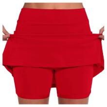 Women's Tennis Skorts with Inner Shorts High-Waisted