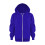 Kids Sweatshirt Long Sleeve Solid Color Zip Hoodie Blue 1