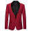 Boys Formal Jacket Solid Red Slim Fit Winter Coat for 6-7 1
