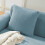 Light Blue Decorative Throw Pillows 45x45cm (2 pcs) 1