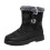 Men's Snow Boots with Arch Support Slip-On Black Size 8 1