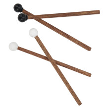 Steel Tongue Drum Mallets Anti-Slip Rubber Wood 4 Pcs 6.5