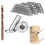 40 Pack Angle Beveled Protector Sleeves, Wood Post Protector Stair Cable Railing 1/8, 30 Degree 3