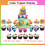 Sunny Bunnies cake topper set 6 pieces 3