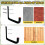 Heavy-Duty Garage Hooks Set for Bikes, Ladders, Tools - Wall Mounted Organizer Hanger 4