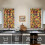 Kitchen Curtains Fall Harvest Plaid Pumpkins Sunflower 2