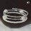 Crystal Pearl Bracelet Adjustable Multi-layer Gold Silver 1