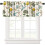 Lemon Kitchen Valance Blue Birds Lemon Tree Print 54x18in 1