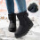 Men's Snow Boots Black Size 9 8