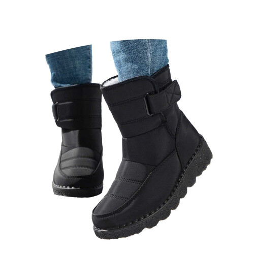 Men's Snow Boots Black Size 9 2