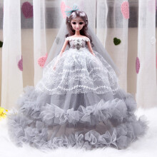 Wedding Bride Doll with Elegant Gown 1pc