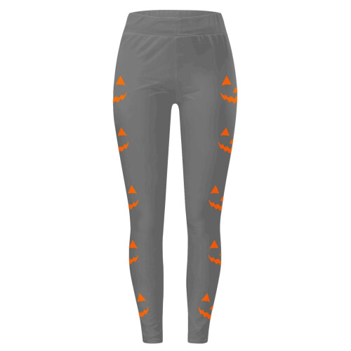 Women's Halloween leggings grey M 2