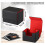 Card Deck Box - PU Leather Storage Case Fits 100 Sleeved Cards, Strong Magnet Closure Grey 6